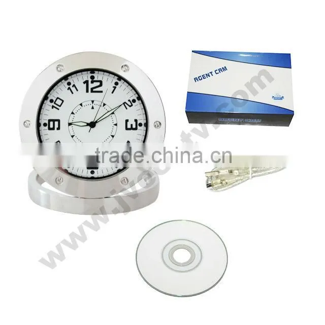 JVE-3311B DVR Clock Record Motion Detection Hidden Camera Table Desk Clock Camera