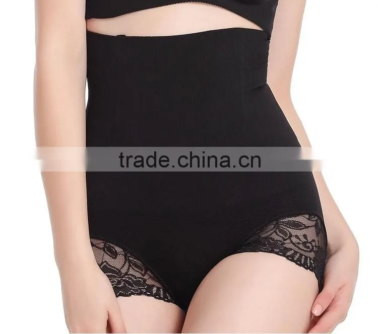 High Quality Open Hip Women Belly Shaper Briefs High Waist Tummy Slim Briefs