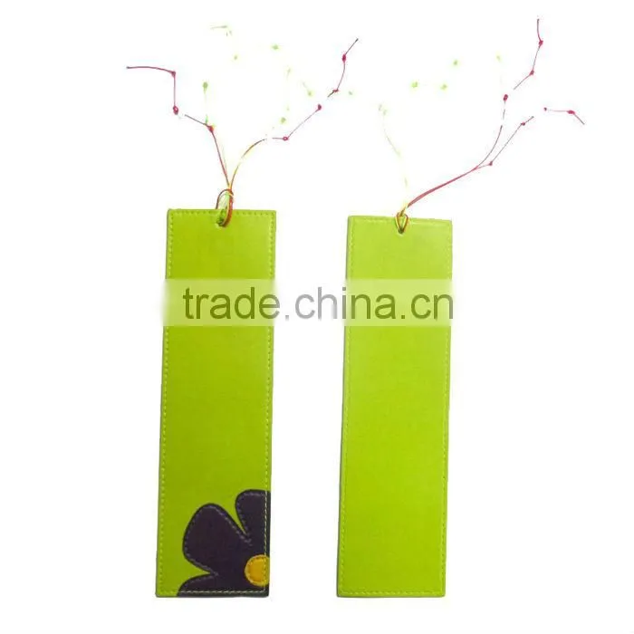 Promotional Gift Leather Book Mark With Tassel