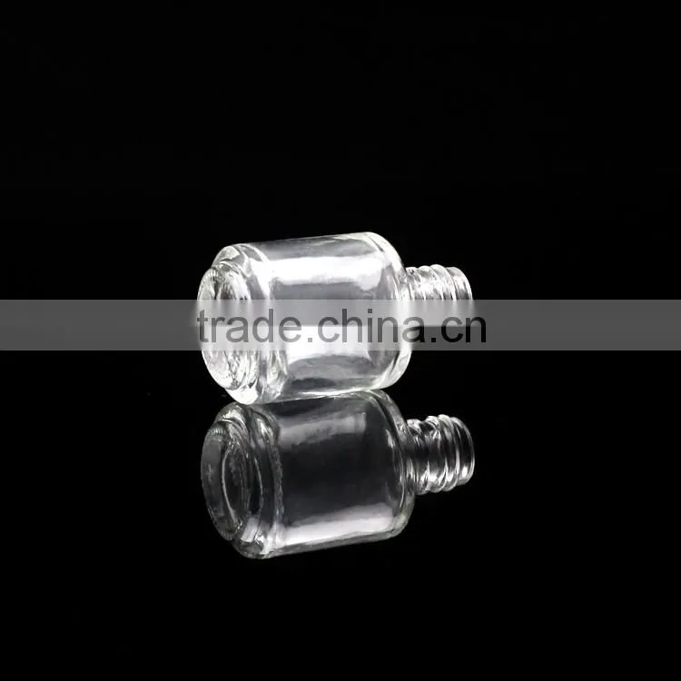 7ml empty small glass bottle nail polish glass bottle with brush