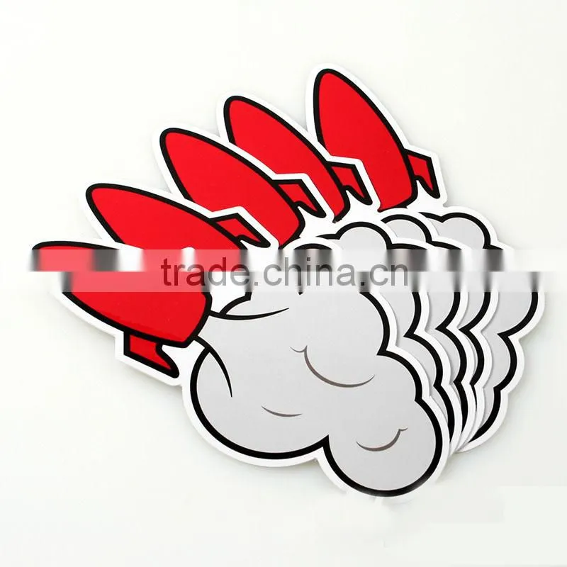 Waterproof UV Protected car door magnets sticker Customized oem car decals static cling window sticker ---DH20445