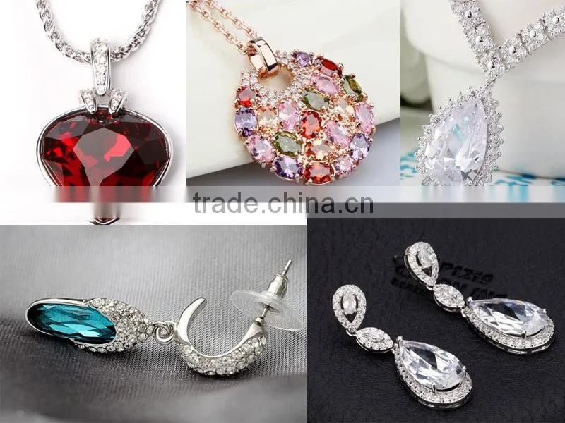 Oval AAA Grade Pink Crystal Jewelry Stone Beads