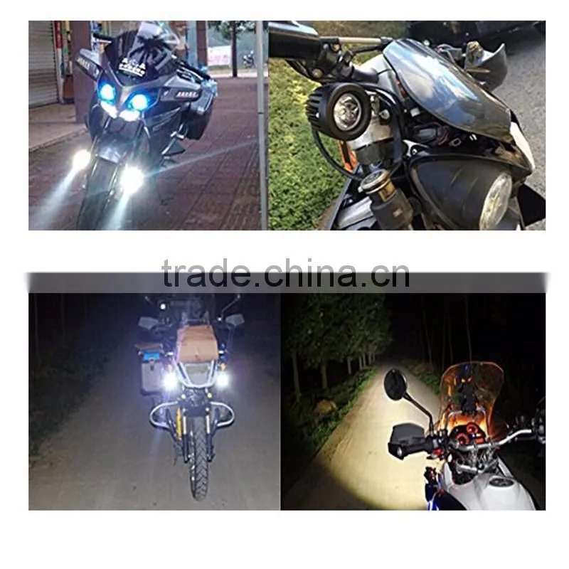 Bike Light 10W Cre-e Motorcycle Bike led light lamp Spot LED Work Light 10 Degree Driving Light for Jee-p Cabin Boat SUV Truck