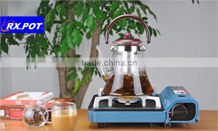 High quality heat resistant borosiilcate pyrex hand made mouth blown coffee pots 800P/1500P