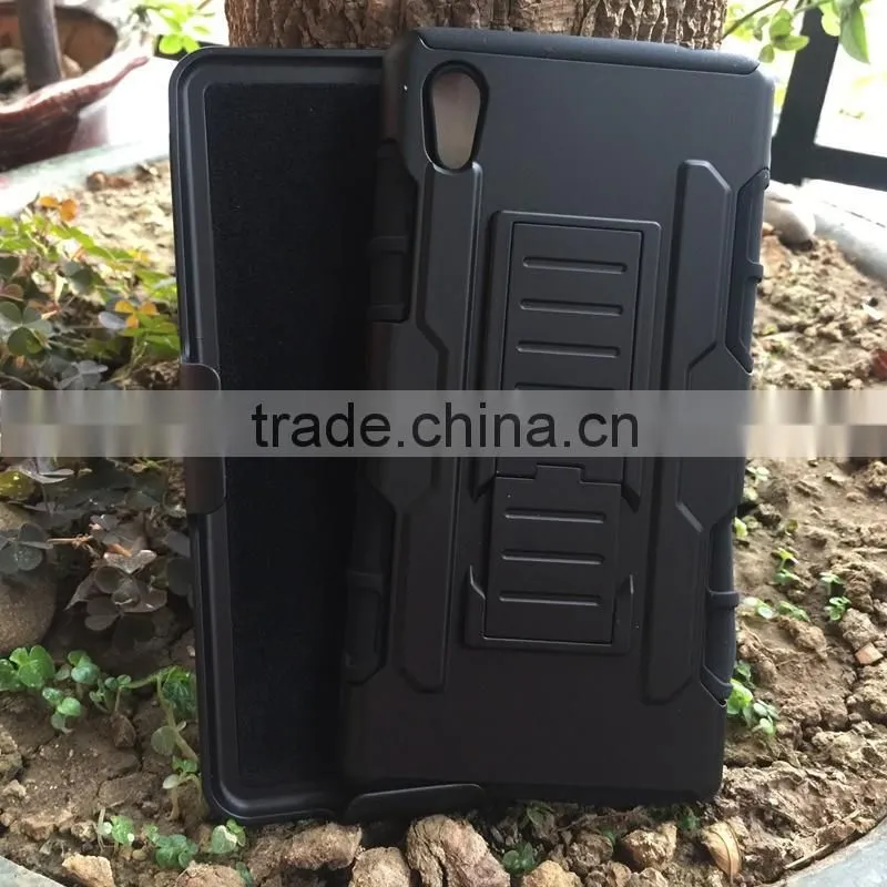 PC TPU Case 3 in 1 Powerful Hard Heavy Duty Mobile Phone Armor Case For Sony M4