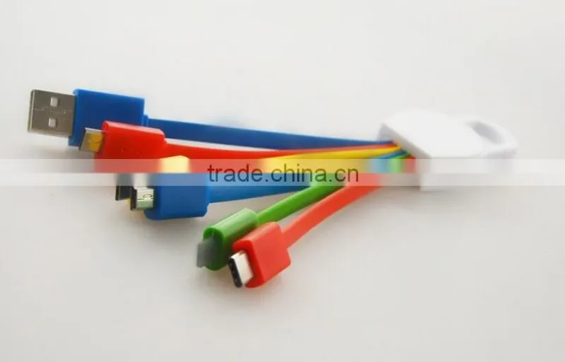 Wholesale 6 in 1 multifunction Type-C cable usb power bank charger cable with UL approved