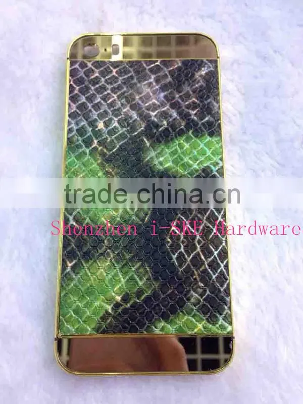 Gold supplier for iPhone 5s best price for iPhone 5s golden housing for iPhone 5s 24 kt gold back coevr
