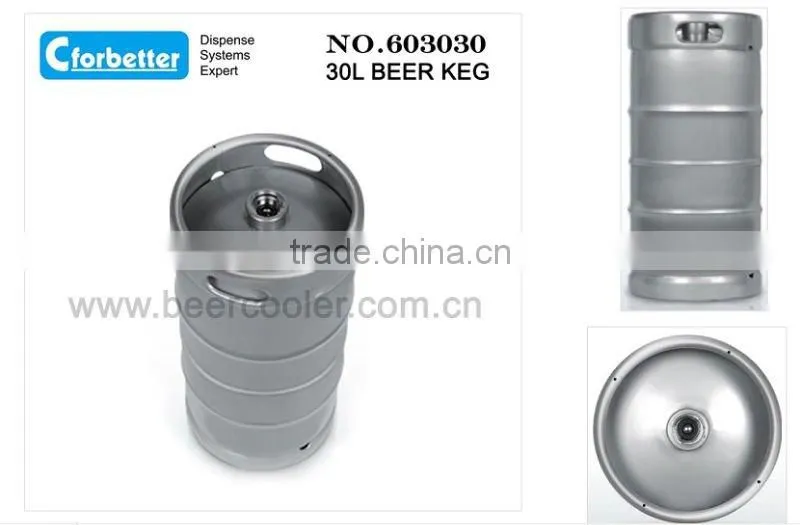 used beer kegs 30L with D type fittings for sale