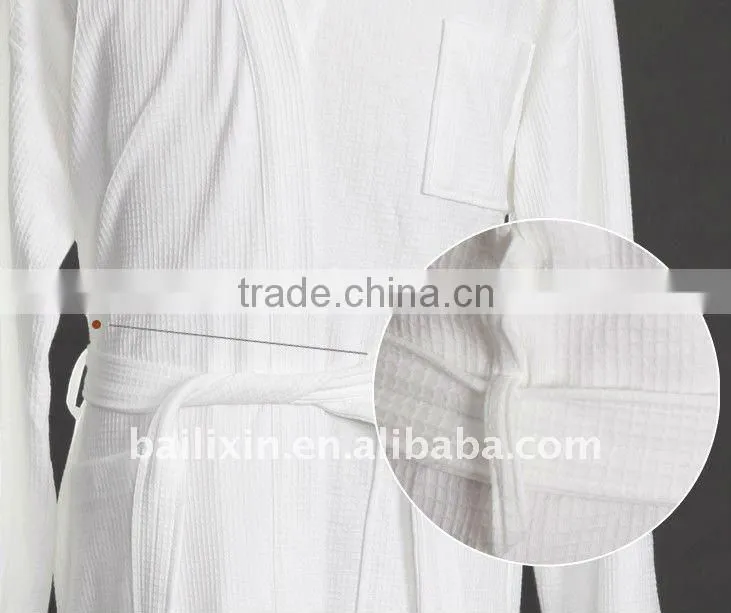 100% cotton hotel terry bathrobe