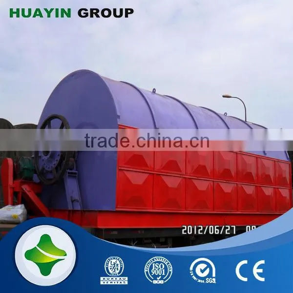 No smoke and bad smell pollution waste tire machine with capacity of 10 tons/day