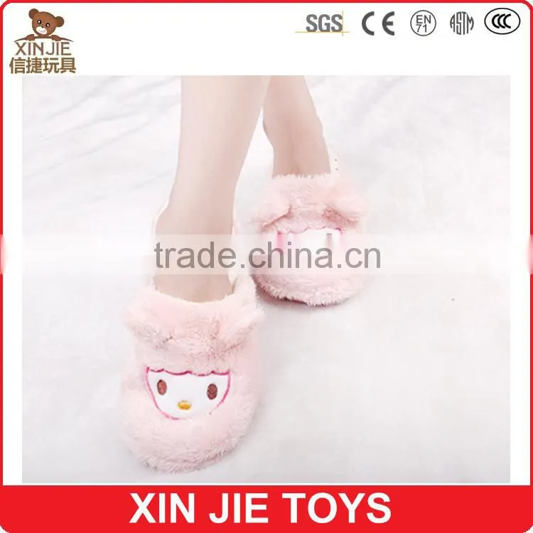 cute plush sheep slippers lovely lamb plush slippers hot sale lades plush animal slippers