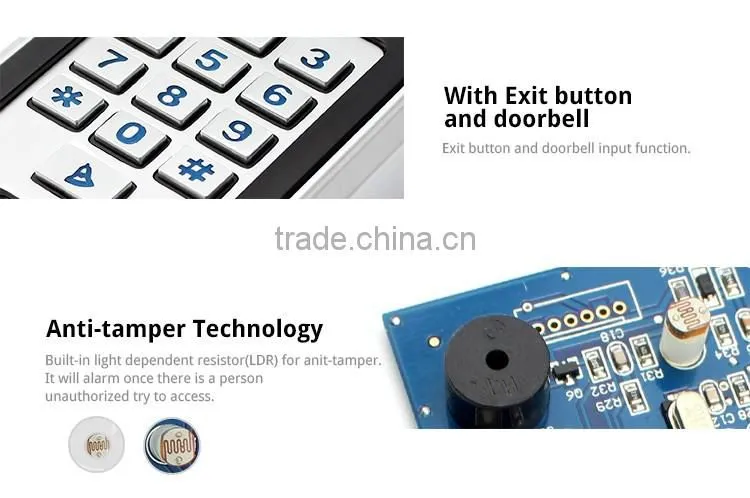 Nordson NT-250 Waterproof Metal Standalone RFID Door Access Control for Single Door Entrance