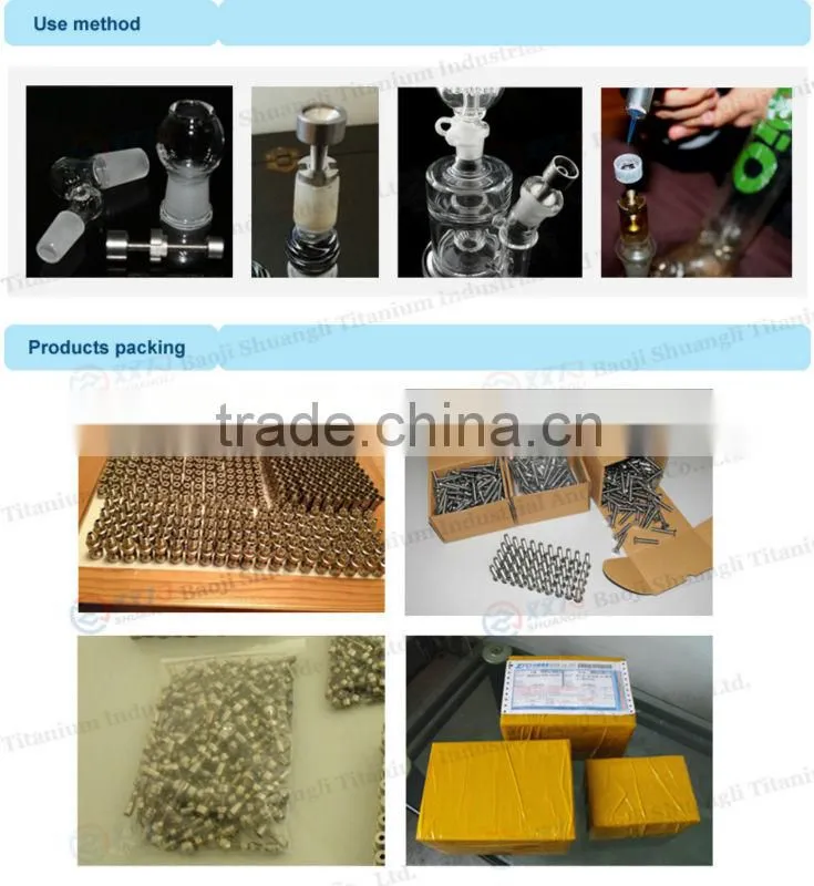 Domeless Titanium Nails and Dabbers 18mm Grade 2