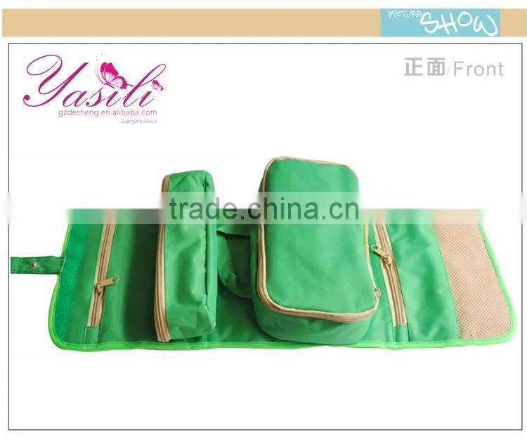 fold up makeup bag;portable Cosmetic Pouch;cosmetic bags with compartments