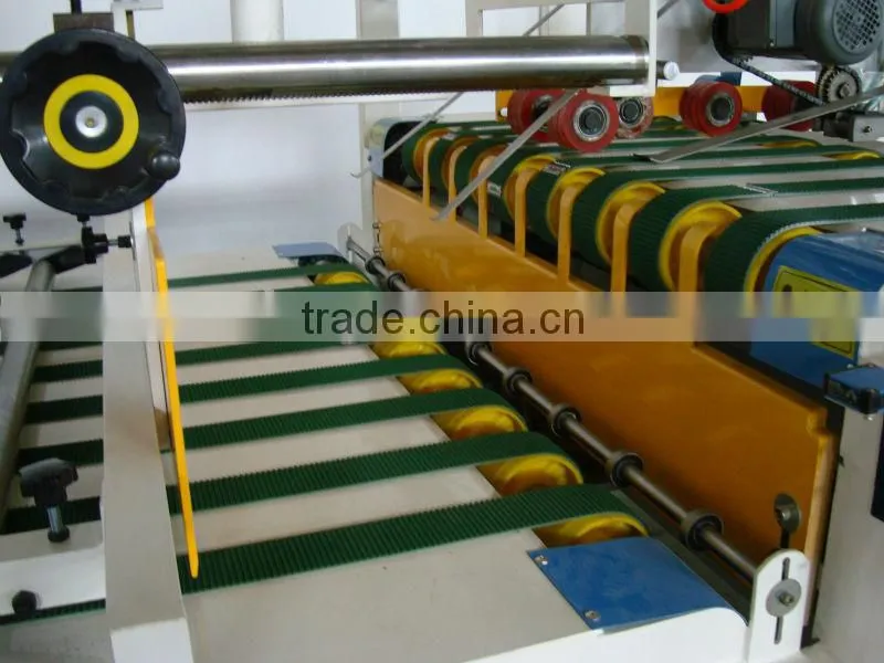 Semi automatic corrugated box folding gluing machine