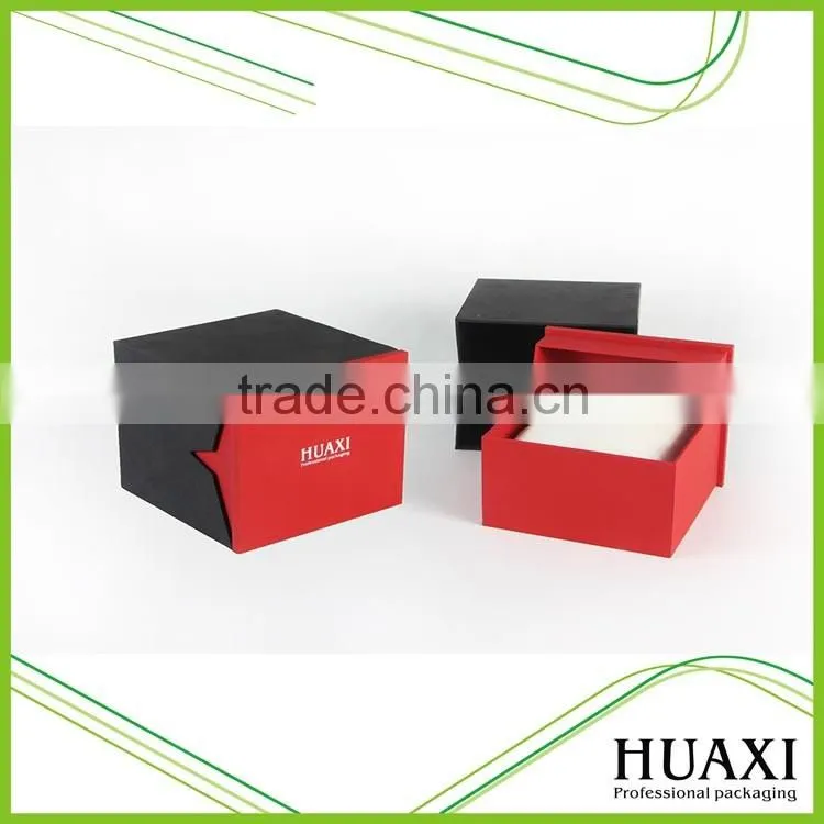 custom printed foldable cardboard paper single watch gift box