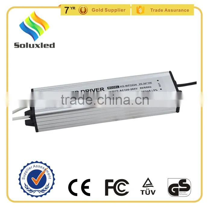 25-36*1W IP67 Rated Wide Input Constant Current LED Lighting Power Supply