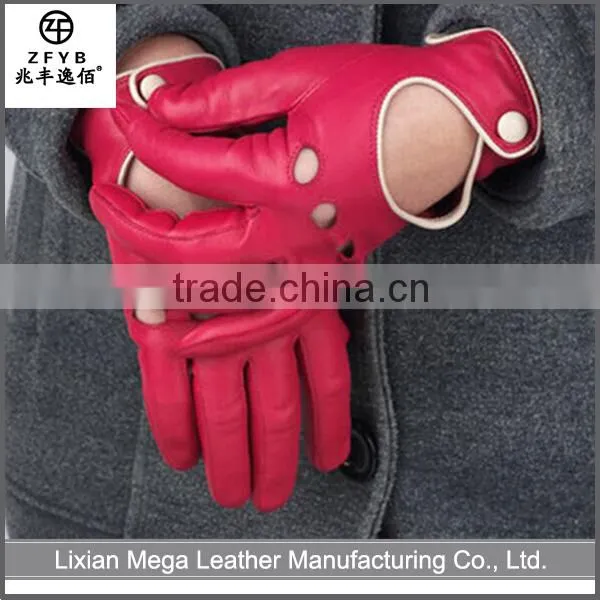 High quality Fitted Driving Sheep Leather Gloves
