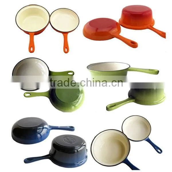 enameled cast iron pots and pans