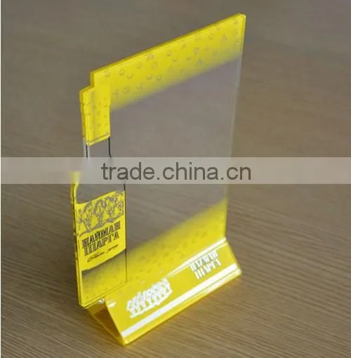 beautiful clear acrylic menu holder,acrylic menu stand,acrylic a5 menu stand manufacturer