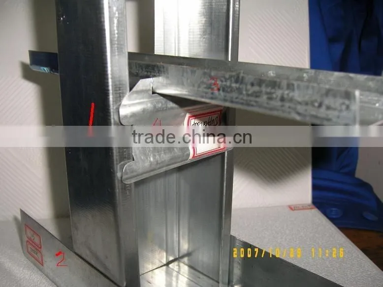 Metal stud channel suspension system