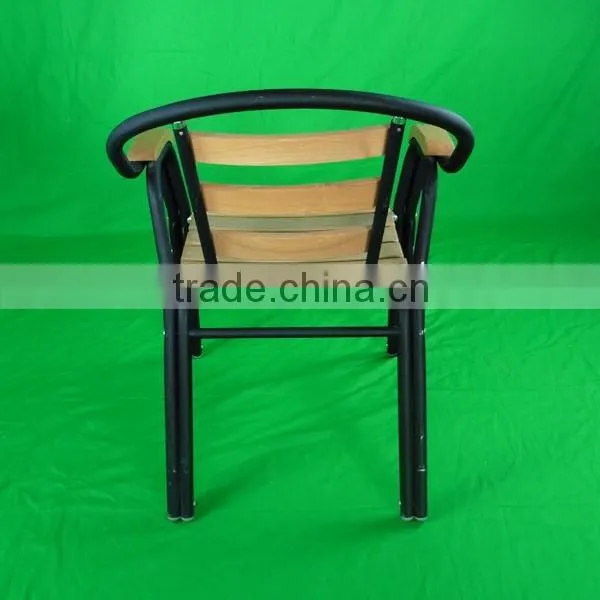 restaurant furniture cafeteria relaxing modern wooden mental dining set YC009 YT6