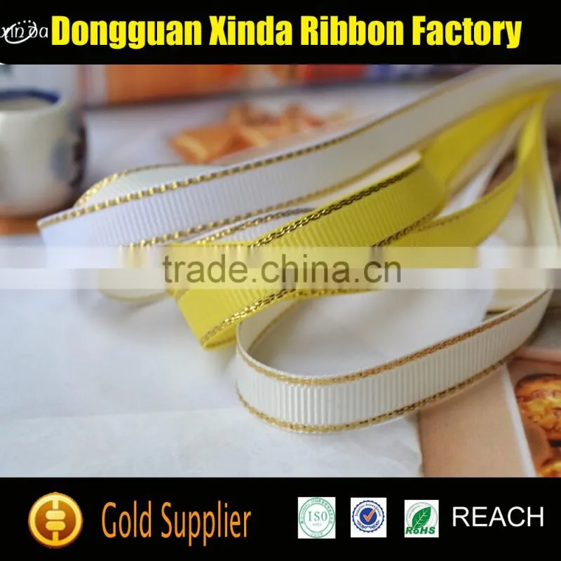 Fancy Promotional Single Face Silver Satin Ribbon