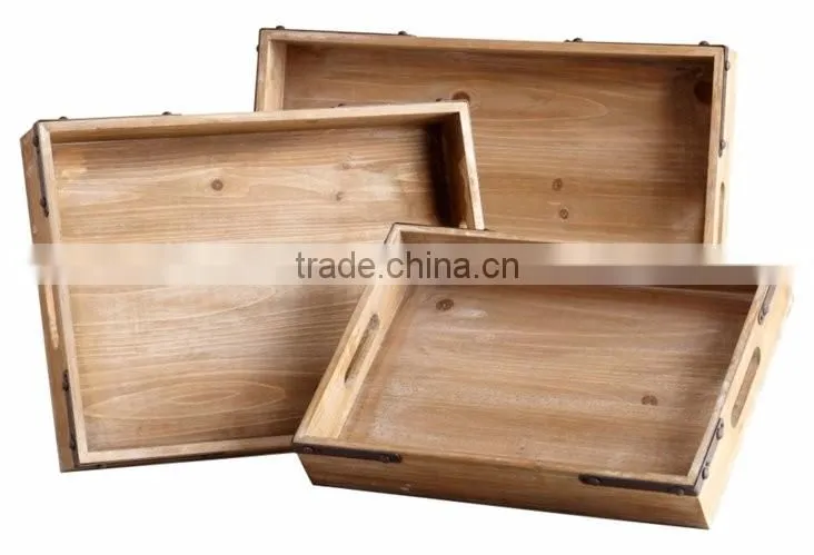High quality best selling rectangle wood tray table from vietnam