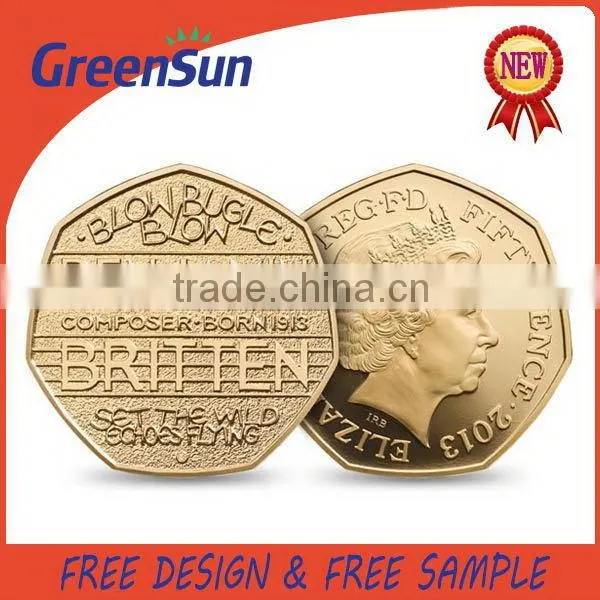 Alibaba china Promotion personalized china gold plated coin