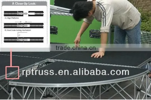 High Quality 18mm Plywood Outdoor Moving Stage