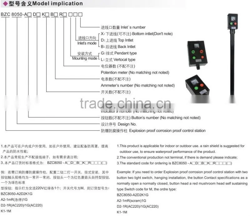 BZC8050- Explosion proof control station