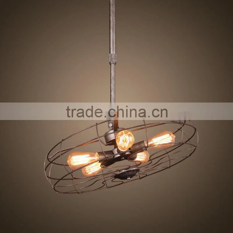 2015 Hot unique vintage fans pendant lamp