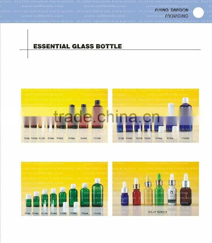 Blue aluminum dropper bottle, essential oil bottle, aroma oil bottle