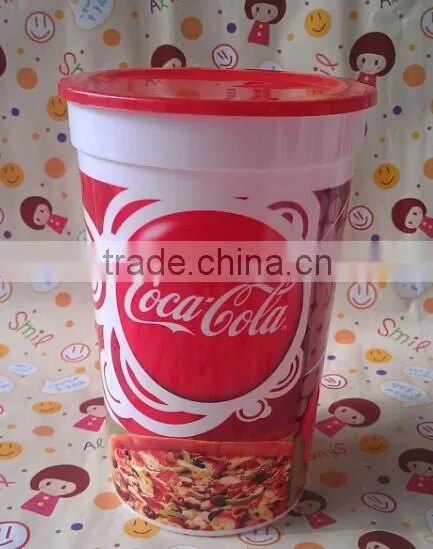 Colorful 20OZ Plastic Stadium Cup With Lid