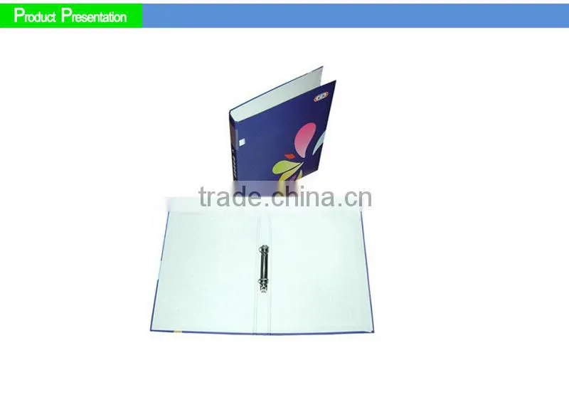paper 2 ring binder, full color paper ring binder, fancy ring binder
