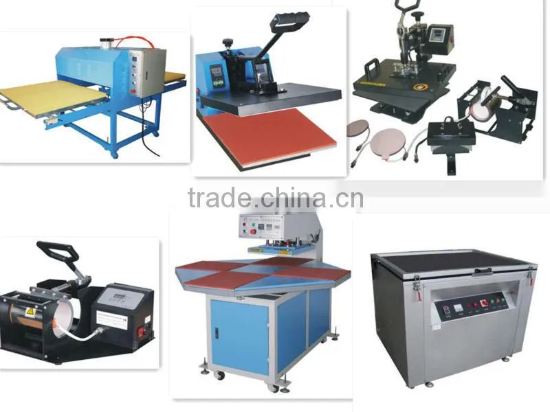 two station 100x120 cm 120x150 cm pneumatic dye sublimation equipment