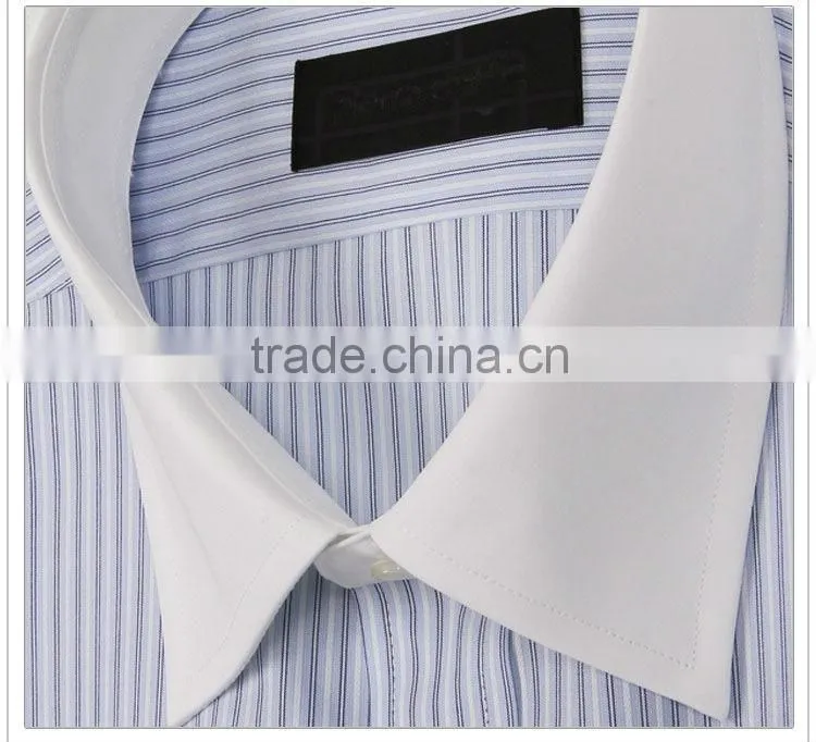 Vertical stripe fashion men dress shirt