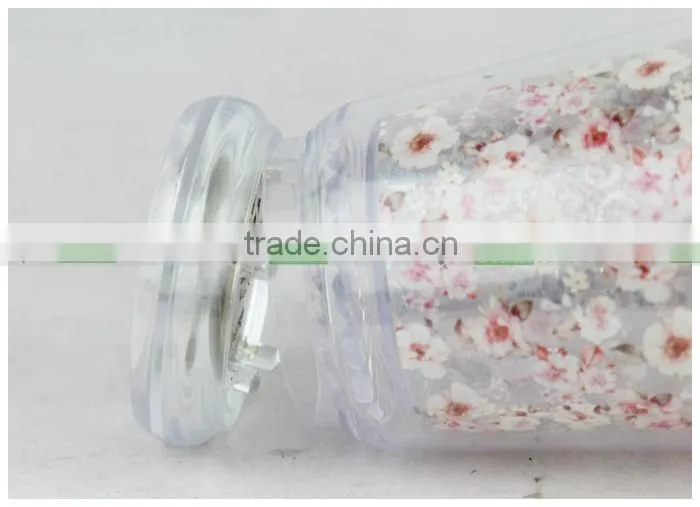 Double Walled Plastic Flashing Shot Cup with Lid Straw