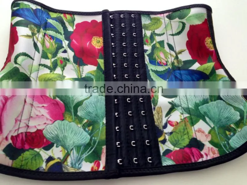 Sport Latex Rubber Waist Trainer Cincher Underbust Corset Body Shaper Shapewear