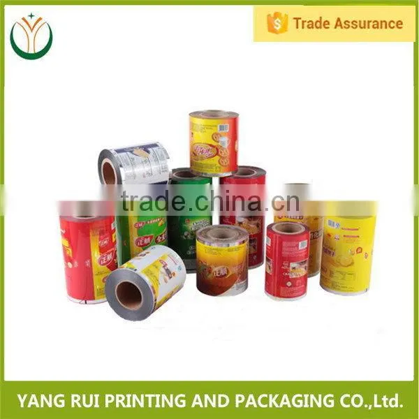 New products on china market antique food plastic food packaging roll film,al printed packaging film rolls