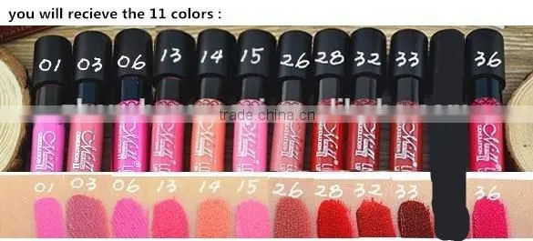 menow 36color matte lipstick waterproof long lasting liquid peel off lipstick