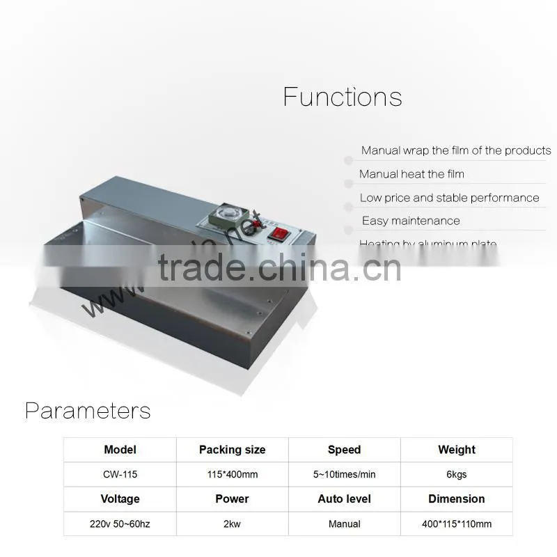 CW-115 cellophane wrapping machine tear tape