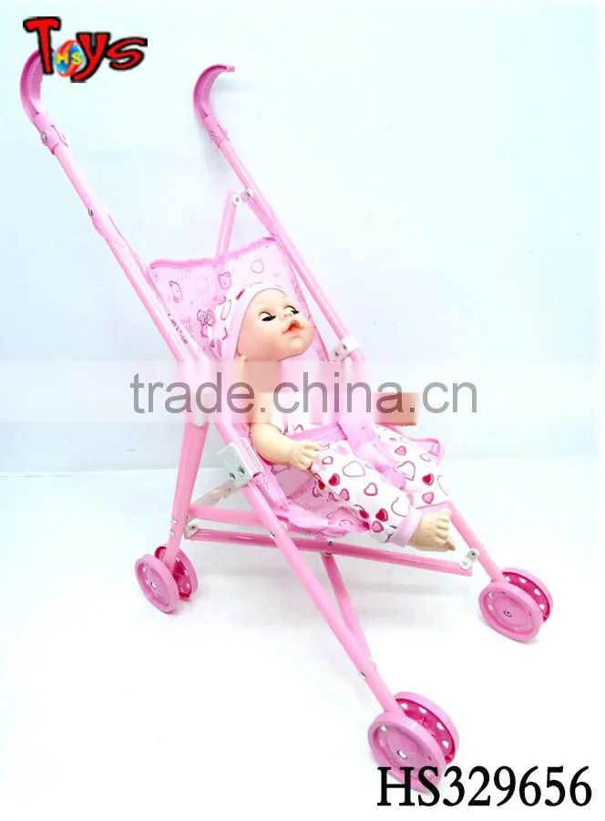 plastic doll stroller cheap boy lifelike baby doll toy