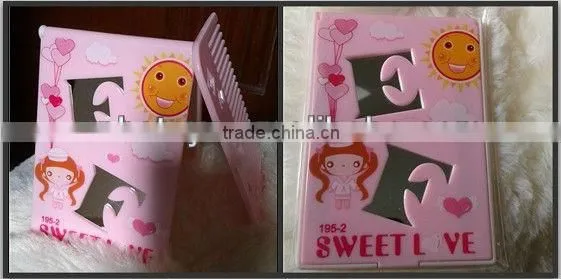 Very cheap and high quality hair comb mirror