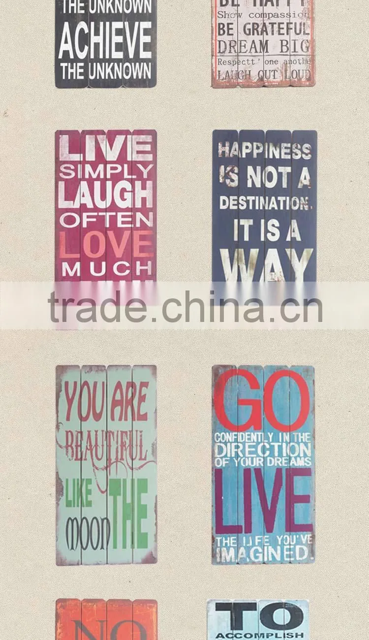 Wooden Wall Plaque Painting