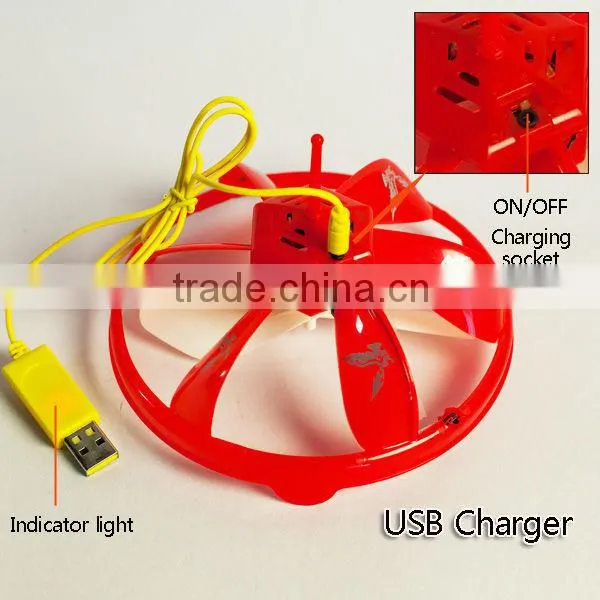 flying UFO plastic toy rc helicopter with LED kids toy made in china HY-858