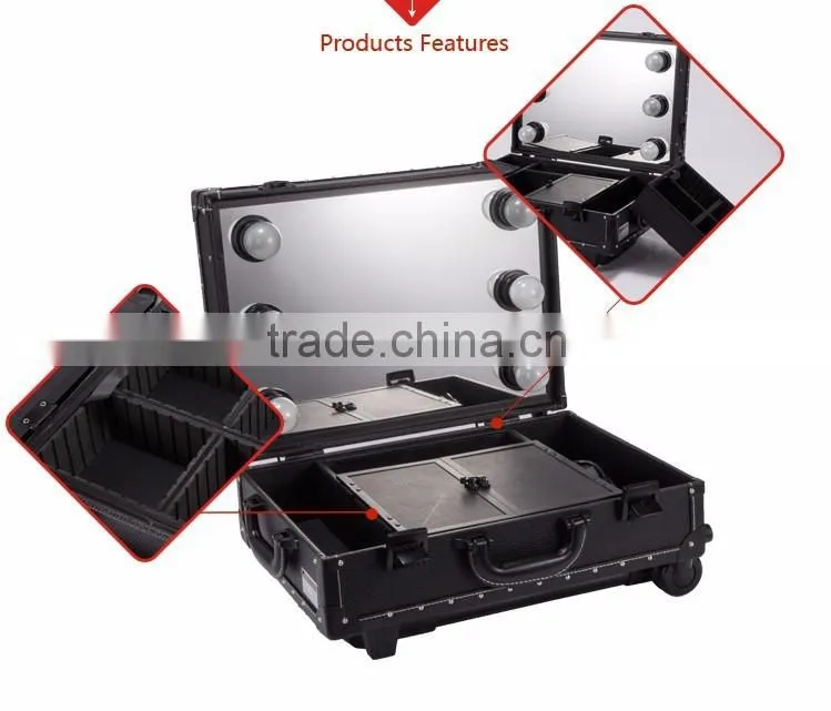 Sunrise pvc portable makeup vanity case
