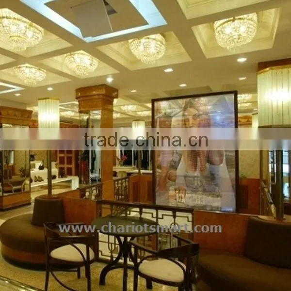 Chariot Adhesive holographic rear projection screen film 1.52mx30m, white, gray, dark gray, black and transparent.