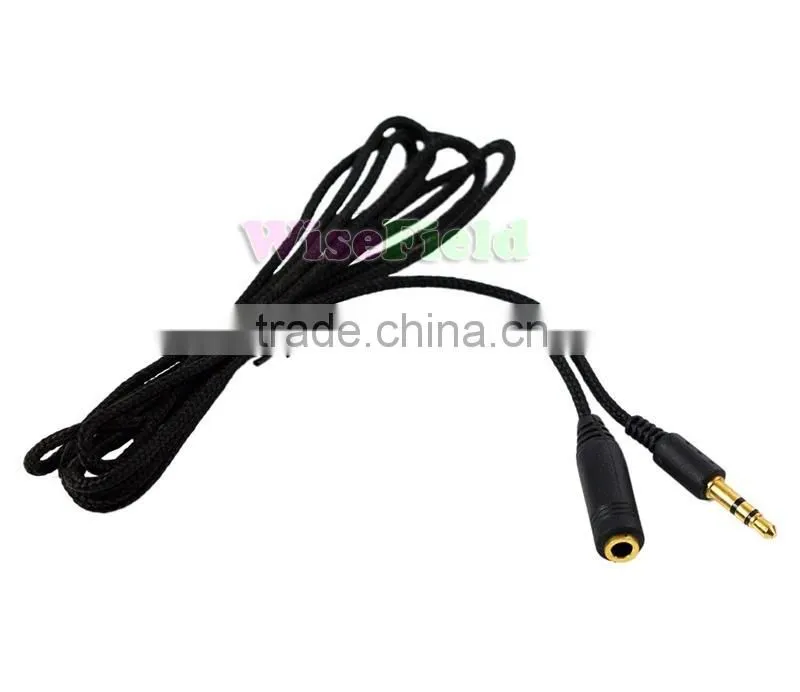 150cm 1.5m 3.5mm Jack Male to Female Aux Cable Cord Stereo Audio for PC iPod MP3