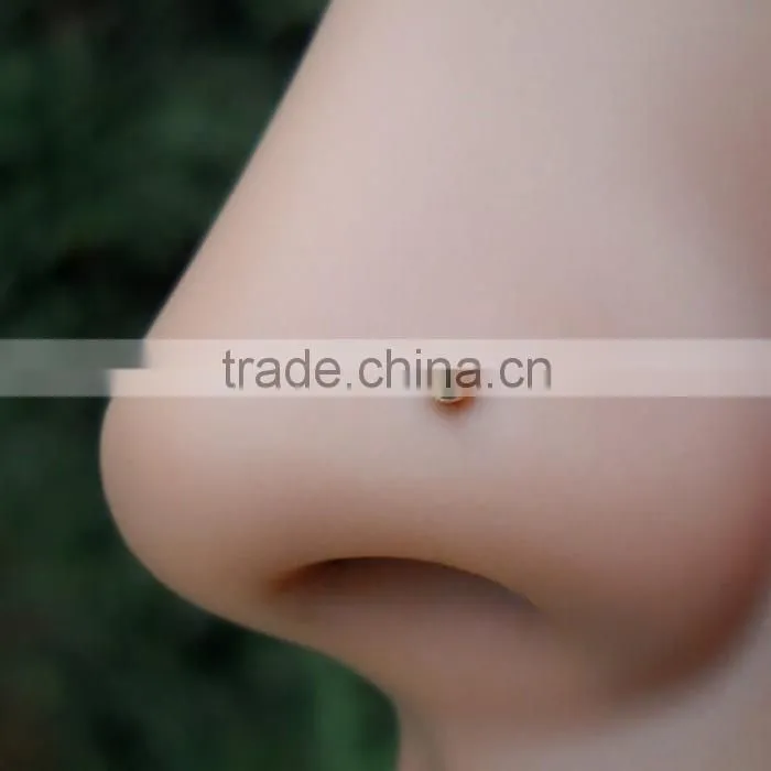 Wholesale Fashion Made In China Colorful Stone Stud Body Jewelry Piercing Nose